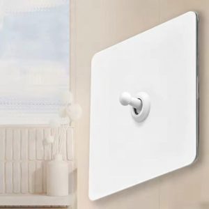 Ornate - White Light Switch with White Toggles